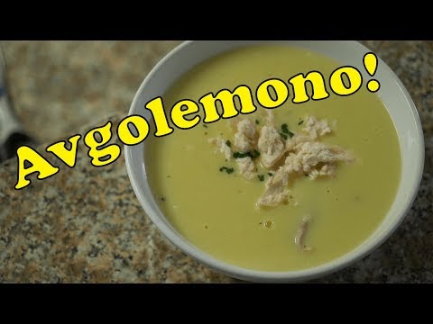 Avgolemono: Creamy Soup with Chicken, Rice, Eggs and...