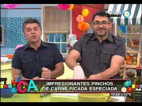 Pinchos de carne picada especiada