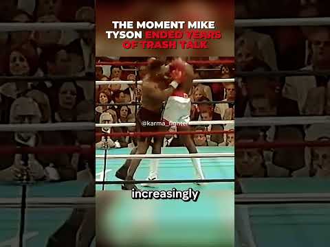 The Moment Mike Tyson Ended Years Of Trash Talk