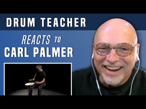 Drum Teacher Reacts to Carl Palmer - Drum Solo