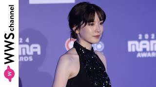 女優・永野芽郁、肩出しブラックドレスで『2024 MAMA AWARDS』レッドカーペットに登場！