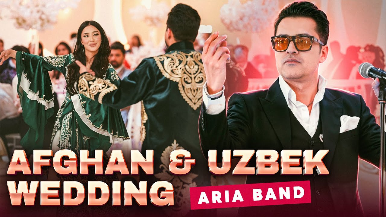 Afghan Song | Afghan & Uzbek Wedding | @AriaBand Aria Band mast song | beautiful Bride & Groom Dance