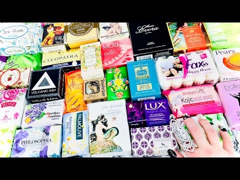 HUGE ASMR SOAP HAUL Opening Unboxing Unwrapping INTERNATIONAL SOAPS Natural & Artistic Beauty