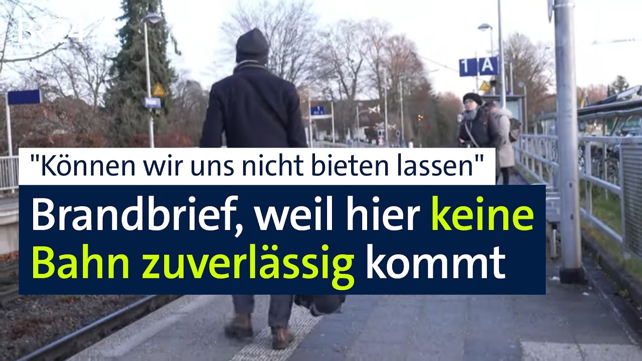 Kein Verlass auf die S-Bahn: Bürger schreiben Brandbrief an Bahngesellschaft | Abendschau | BR24