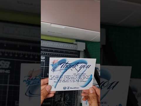 THANK YOU CARD l GREETING CARD #howto