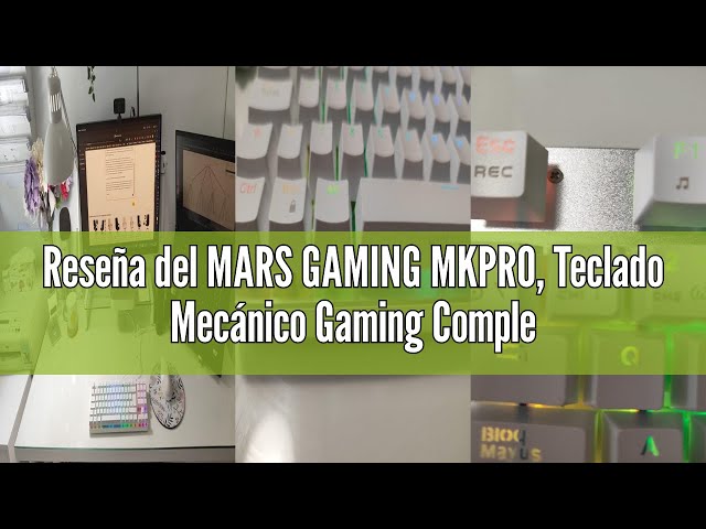 Vídeo relacionado con Mars Gaming MKPRO, Español, Teclado Mecánico Gaming Completo, RGB Chroma, Switches Hot-Swap Mecánicos, Antighosting, Rueda de Control, Software, Multiplataforma, Switch Azul, Blanco