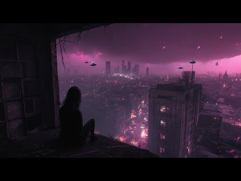 Cyberpunk Neon City | Rain, Peaceful Tunes and Soothing Low Frequency Sound Waves