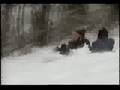 Kid S Sled Ride Crash Into A Fence