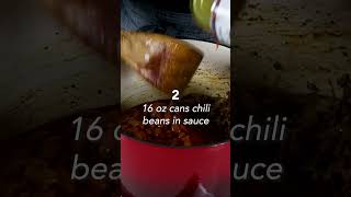 5 Ingredient Chili #dinnertonight #chili #5ingredientrecipes