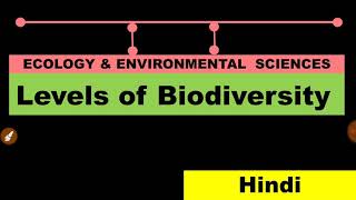 Levels of biodiversity| ecology and environmental sciences |envirocademy
