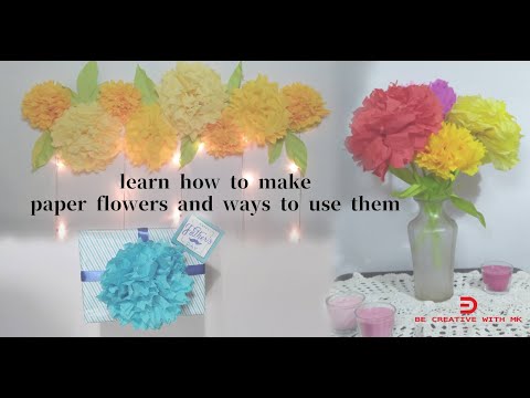 How to make paper flowers