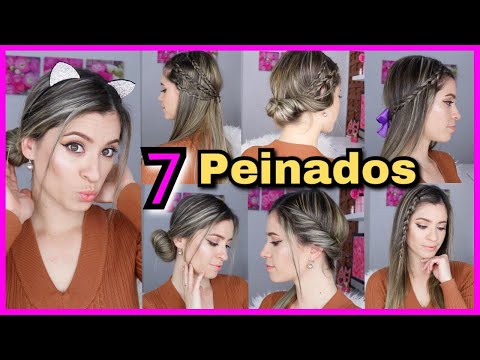 7 PEINADOS FÁCILES para la ESCUELA O el TRABAJO  | Peinados Rápidos y Bonitos | NatyGloss
