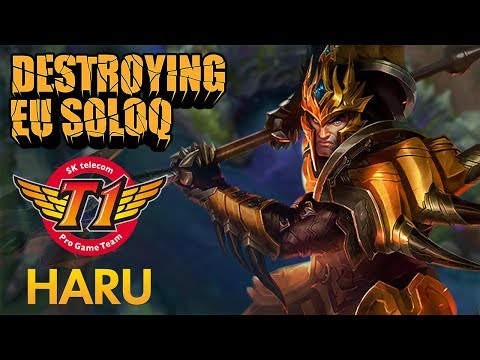 Destroying EU SoloQ: SKT T1 Haru - Jarvan Jungle - KDA 13/2/13