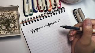 Pilot brush pens swatcheroo video