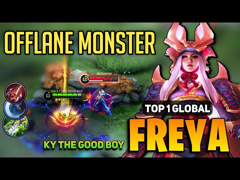 Offlane Monster! Freya Best Build 2022 [ Top 1 Global Freya Gameplay ] By KY THE GOOD BOY - MLBB