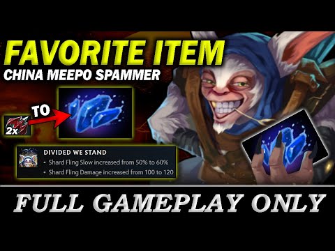 after AghsShard get BUFF, China Meepo Spammer favorite item is not EUL - Full Gameplay Meepo #244