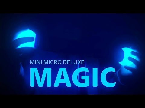 Самокат Micro Mini Deluxe Magic - Темно-синій (до 50 kg, 3-х колісний, світло) MMD149