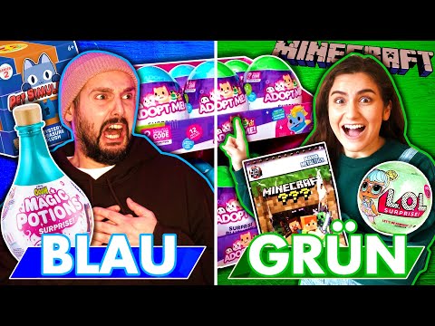 Grüne vs. Blaue MYSTERY BOXEN öffnen!