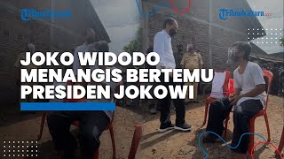 Momen Warga Klaten Bernama Joko Widodo Menangis Bertemu Presiden Jokowi, Tak Henti Usap Air Mata