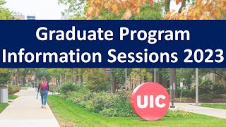 Graduate Program Info Sessions 2023
