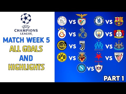 All Champions League Goals | Matchweek 5 (Tuesday - Part 1) | Highlights 2025/26