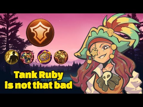 RUBY Tank Build + Tank Emblem 2021 | Ruby Tank Gameplay | Mobile Legends | Top Global Ruby 2021