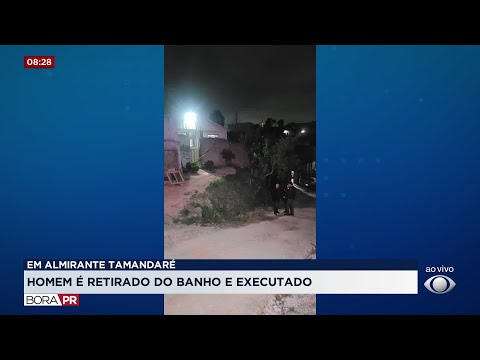 Homem é brutalmente assassinado em Almirante Tamandaré  enquanto tomava banho