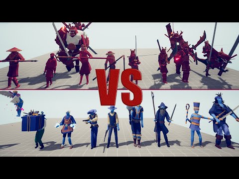 SAMURAI UNITS vs RANGED UNITS PART 2 TOURNAMENT, TABS - Totally Accurate Battle Simulator