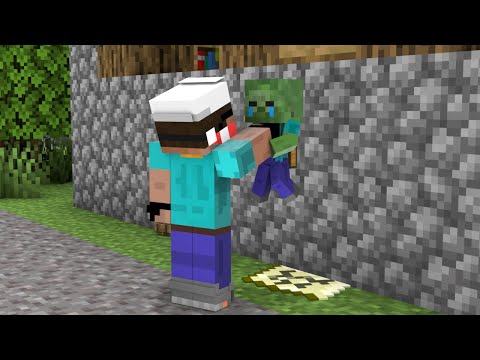 Zombie Family SAD Life - Sad Story - Minecraft Animation
