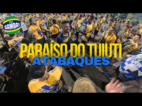 Repique mor interplay with Atabaques in Tuiuti' samba 2026!