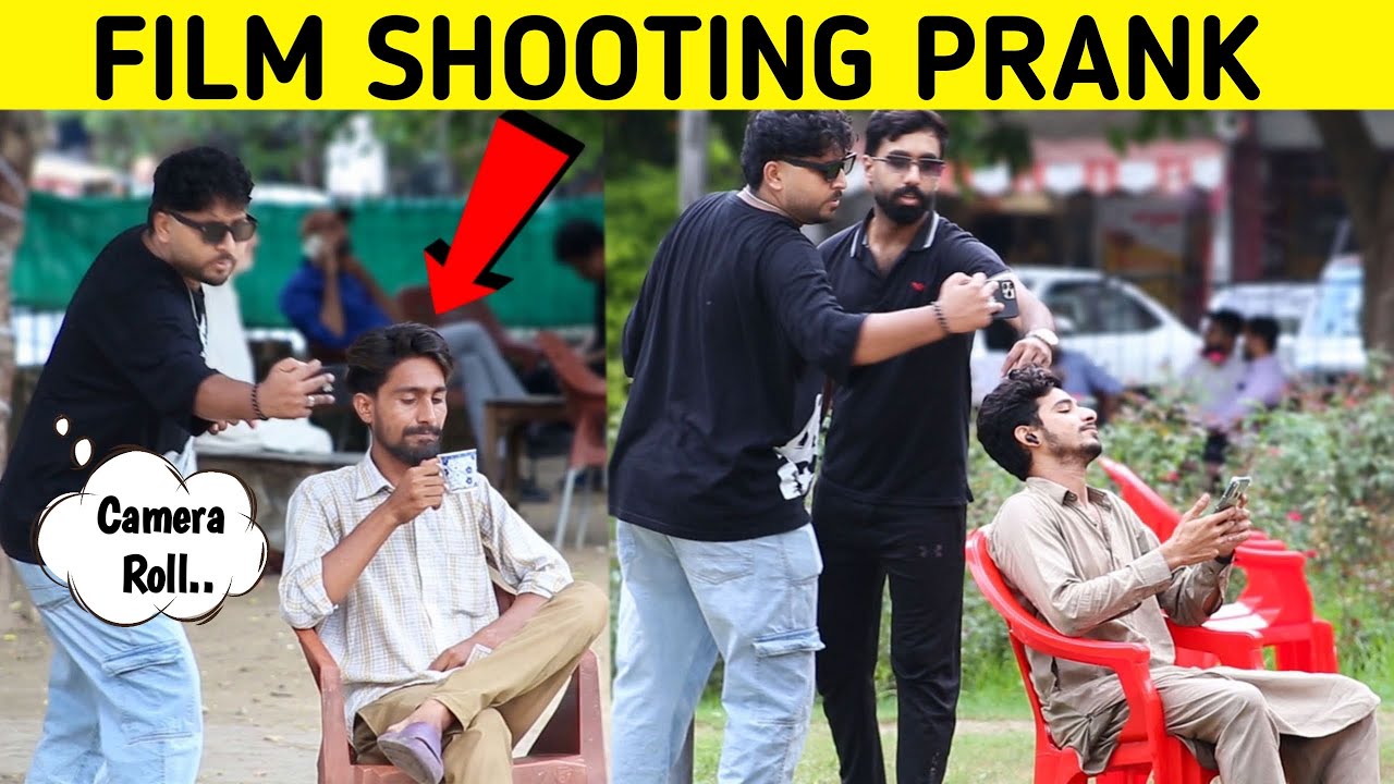 Film Shooting Prank 🤣 || Funniest Reactions || by Sharik Shah & Iqbal Malik on @sharikshah