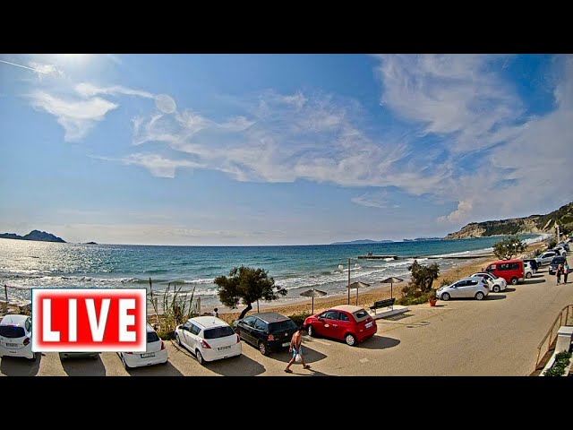 Live webcam view of Arillas Beach Bay Cam