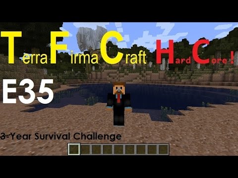 Minecraft: Terrafirmacraft 3-year Survival Challenge- E35 Barn roof complete!