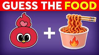 Guess The Food By Emoji 🍜🔥🌶️ | Food and Drink by Emoji Quiz