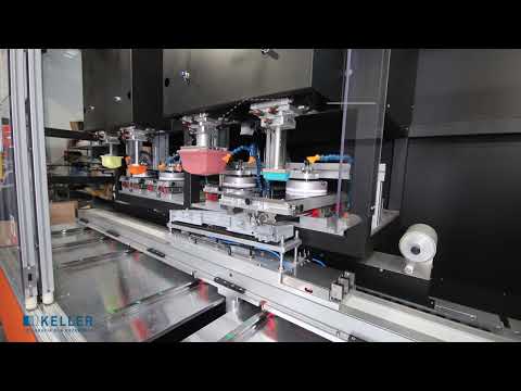 Pad printing machine for household appliances for printing larger graphics - KELLER