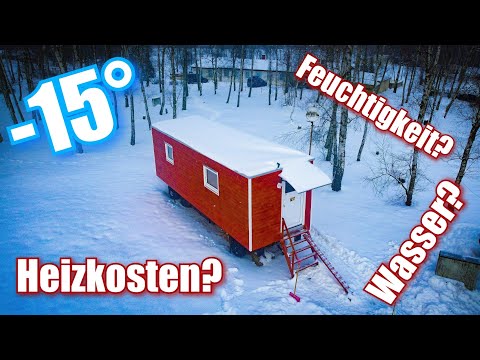 🥶Wie ist es im WINTER bei STRENGEM FROST im DIY TINYHOUSE? [F30]