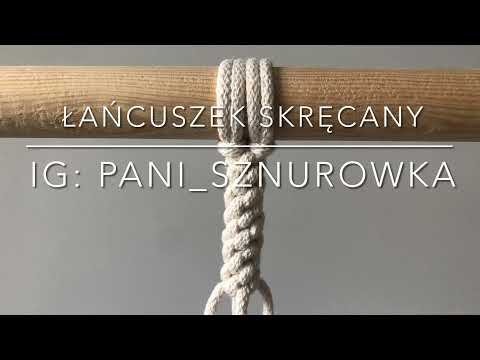 Łańcuszek skręcany | Makrama dla początkujących | DIY