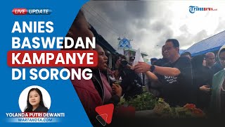 Anies Baswedan Sambangi PPI Jempur, Sorong Disambut Riuh Para Penjual dan Pembeli