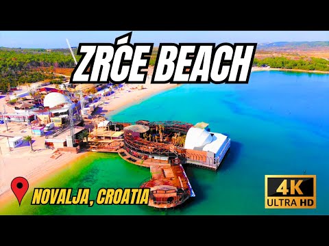 ZRĆE BEACH - NOVALJA, CROATIA 4K