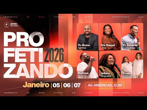 CONFERENCIA PROFETIZANDO 2026 - PARTE 2 | Pra. Raquel Lima & Juliane Nogueira | 06/01/2026
