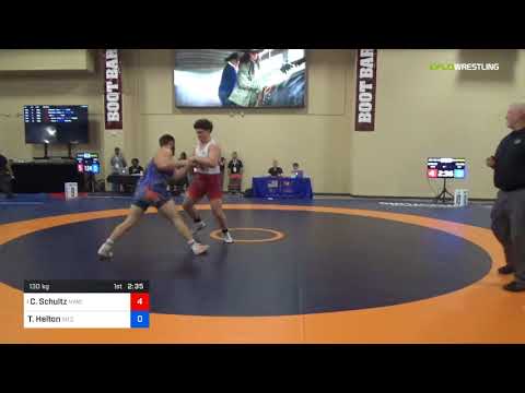 2018 Marine Corps US Open/UWW Junior Greco Roman 130 Quarters - Cohlton Schultz (NYAC) Vs. Thomas