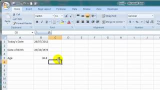 How to Calculate Age in Excel from a Date of Birth How to Calculate Age in Excel from a Date of Birth