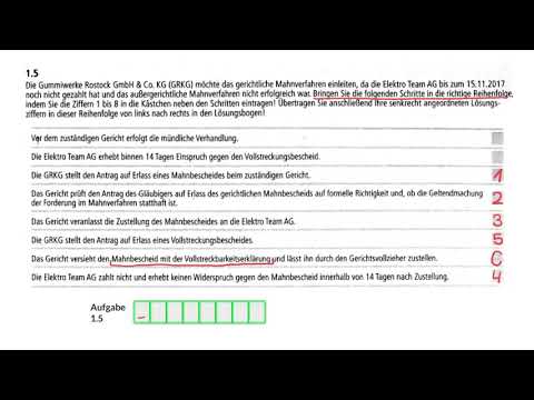 Azubi-Tutorials zur Prüfungsvorbereitung für Industriekaufleute - gerichtliches Mahnverfahren