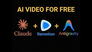 AI Video & Video Editing For Free (Claude Code + Remotion + Antigravity Tutorial), No More CapCut!