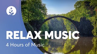 4 hours Peaceful & Relaxing Instrumental Music-Long Playlist