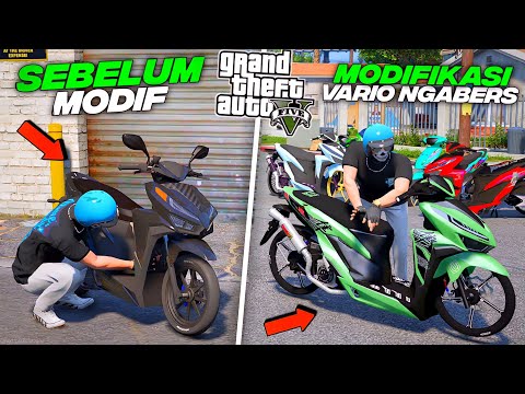 Aku Modifikasi Motor VARIO Spek Drag Untuk Ikut Sunmori Balapan Di Kota - GTA 5 MOD