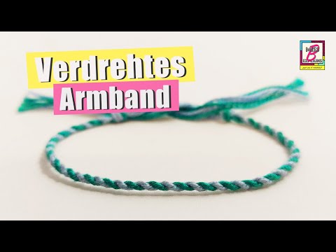 Verdrehtes Armband - eine einfache Anleitung für ein Freundschaftsband