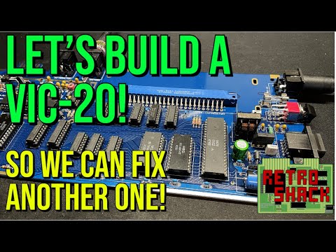 Let's build a new Commodore VIC-20 so we can diagnose and fix another one!(contains flashing images)