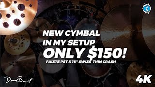Video thumbnail for New $150 cymbal in my lineup! // Paiste PST X 18" Swiss Thin Crash Demo by Daniel Bernard