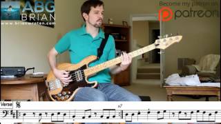 The Cure - Killing An Arab + Grinding Halt - Bass Transcription